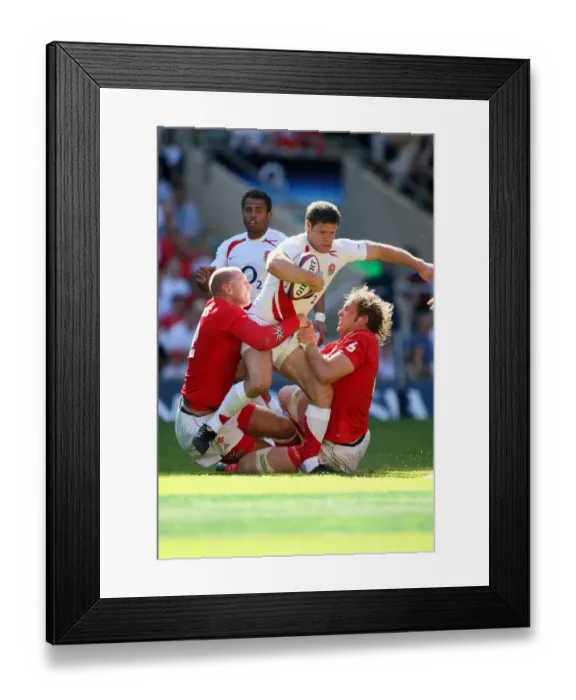 Framed Print : Gareth Thomas, Dan Hipkiss & Alun Wyn Jones Framed Print : Gareth Thomas, Dan Hipkiss & Alun Wyn Jones