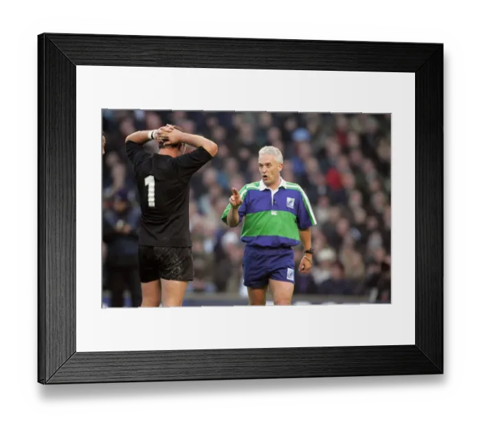 Framed Print : Referee Alan Lewis & Tony Woodcock Framed Print : Referee Alan Lewis & Tony Woodcock