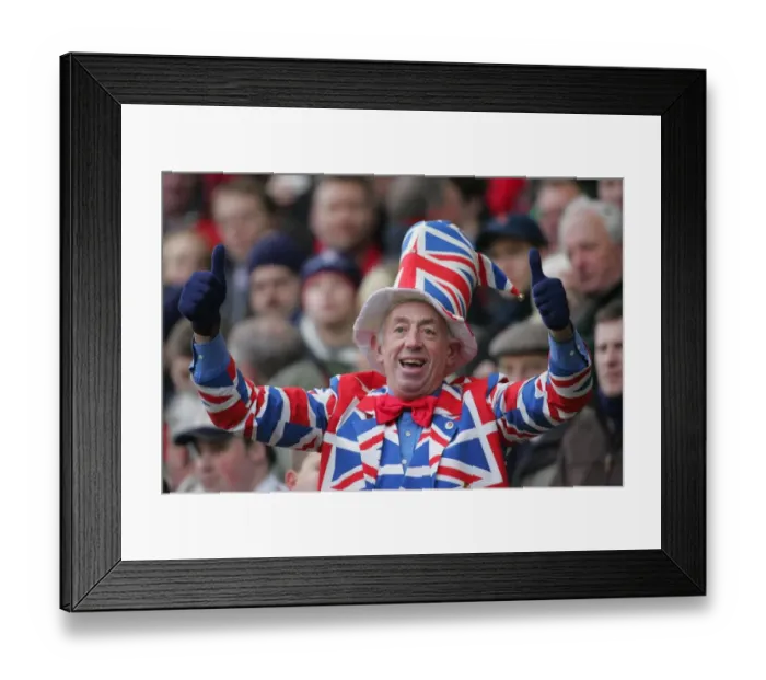 Framed Print : England Fan Framed Print : England Fan