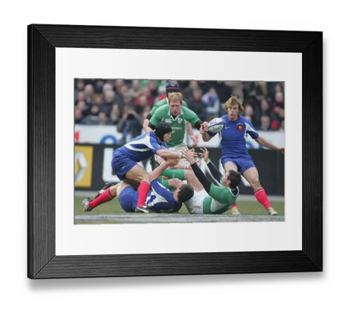 Framed Print : David Wallace, Fabien Pelous & Bonnaire Framed Print : David Wallace, Fabien Pelous & Bonnaire