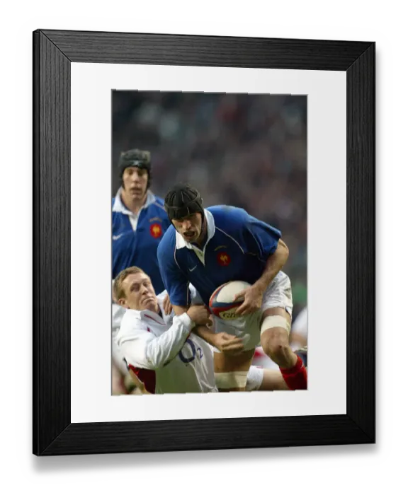 Framed Print : Olivier Magne, Jonny Wilkinson Framed Print : Olivier Magne, Jonny Wilkinson