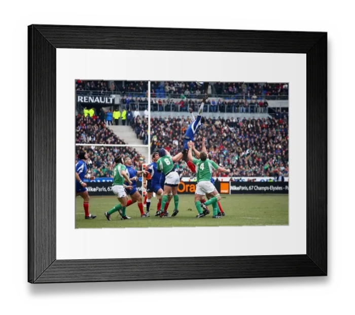 Framed Print : Yannick Nyanga Wins Line Out Framed Print : Yannick Nyanga Wins Line Out