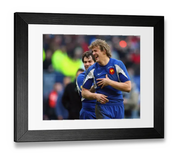 Framed Print : Aurelien Rougerie & Christophe Dominici Framed Print : Aurelien Rougerie & Christophe Dominici