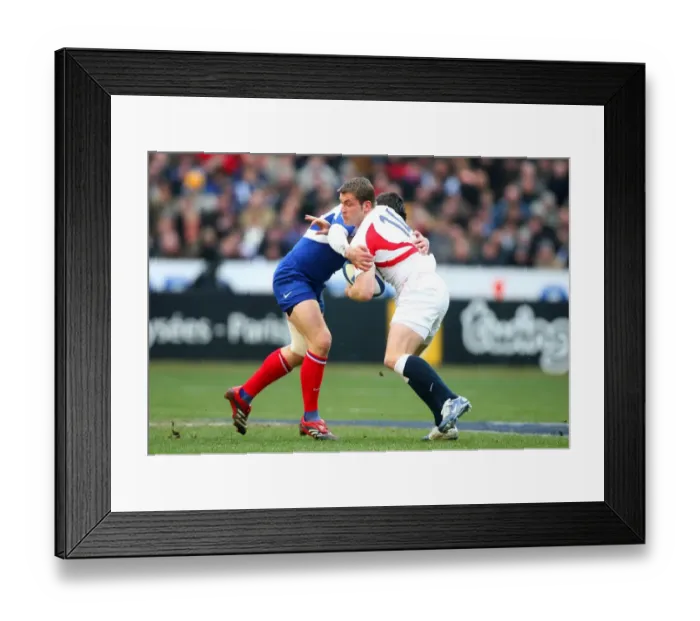 Framed Print : Mark Cueto & Damien Traille Framed Print : Mark Cueto & Damien Traille