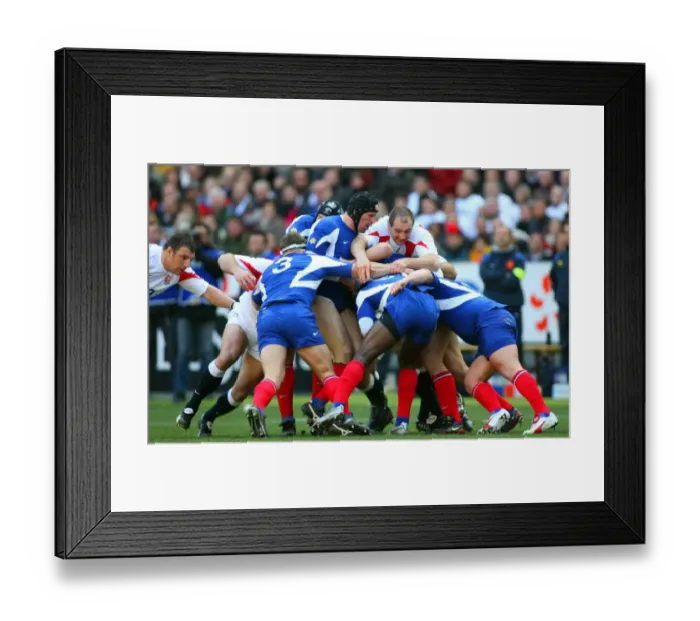 Framed Print : Steve Borthwick In The Scrum Framed Print : Steve Borthwick In The Scrum