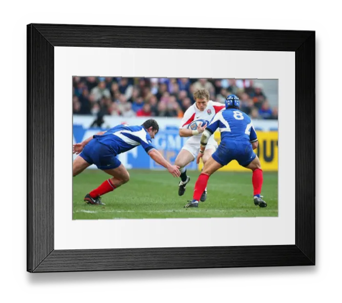 Framed Print : Josh Lewsey & Sylvain Marconnet
