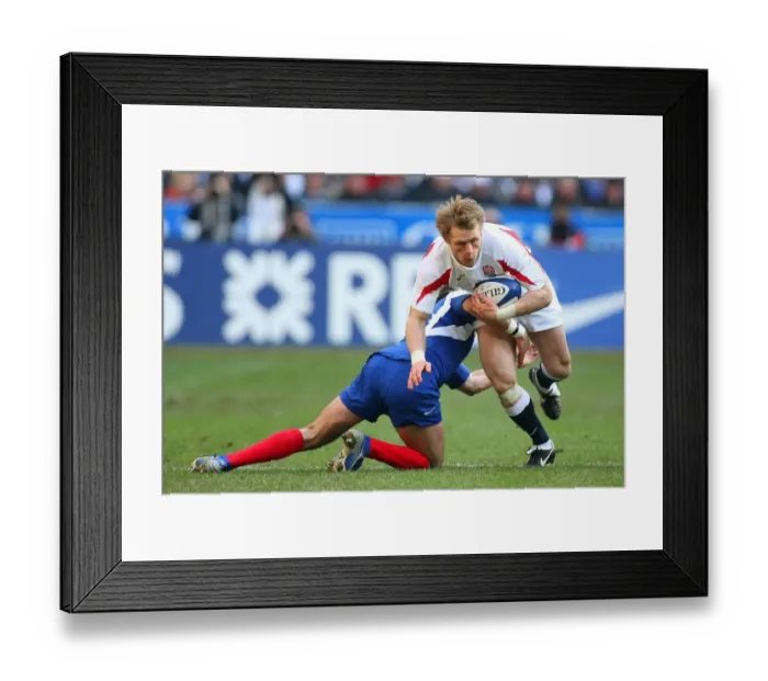 Framed Print : Josh Lewsey & Damien Traille Framed Print : Josh Lewsey & Damien Traille