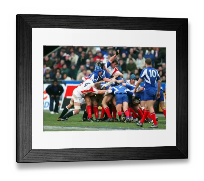 Framed Print : Martin Corry In Scrum Framed Print : Martin Corry In Scrum