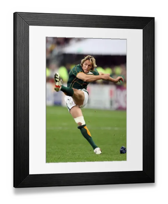 Framed Print : Percy Montgomery Kicks Penalty Framed Print : Percy Montgomery Kicks Penalty