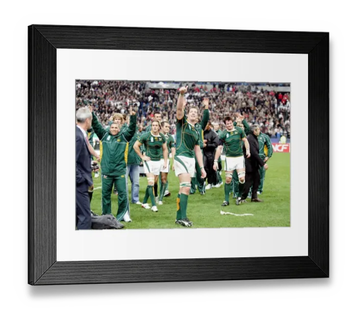 Framed Print : South Africa Players Celebrate World Cup Win Framed Print : South Africa Players Celebrate World Cup Win