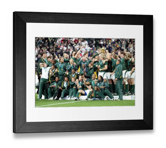 Framed Print : South Africa Celebrate World Cup Win