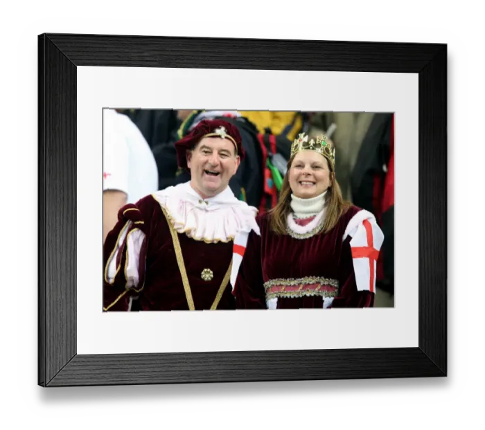 Framed Print : England Fans Framed Print : England Fans