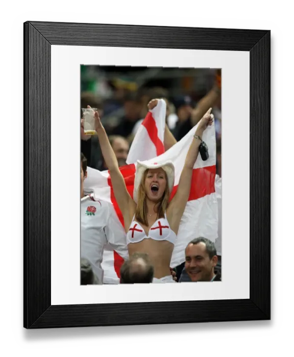 Framed Print : England Fan Framed Print : England Fan