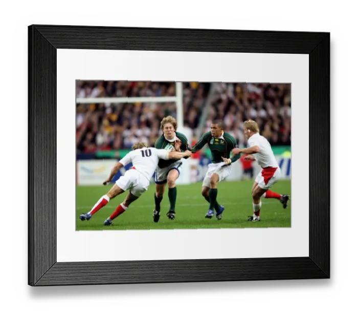 Framed Print : Jonny Wilkinson, Francois Steyn, Bryan Habana & Lewis Moody Framed Print : Jonny Wilkinson, Francois Steyn, Bryan Habana & Lewis Moody