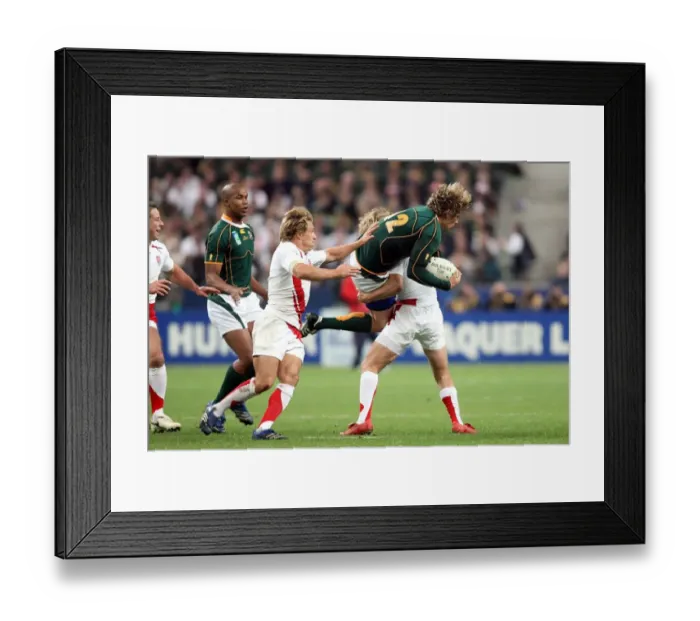 Framed Print : Francois Steyn & Mathew Tait Framed Print : Francois Steyn & Mathew Tait