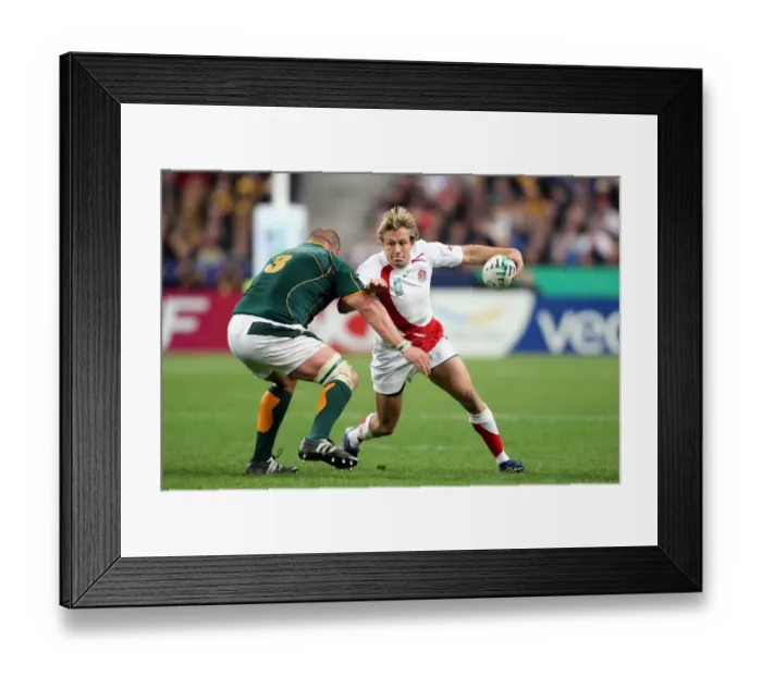 Framed Print : Cj Van Der Linde & Jonny Wilkinson