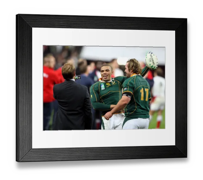 Framed Print : Bryan Habana & Jannie Du Plessis Framed Print : Bryan Habana & Jannie Du Plessis