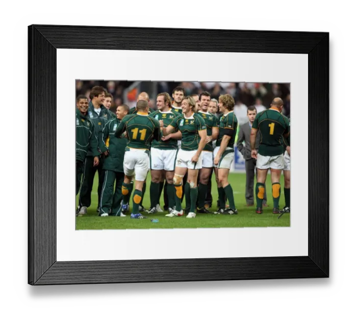 Framed Print : South Africa Celebrate World Cup Win Framed Print : South Africa Celebrate World Cup Win