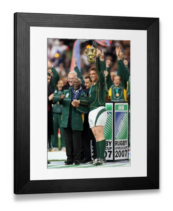 Framed Print : Thabo Mbeki & John Smit Framed Print : Thabo Mbeki & John Smit