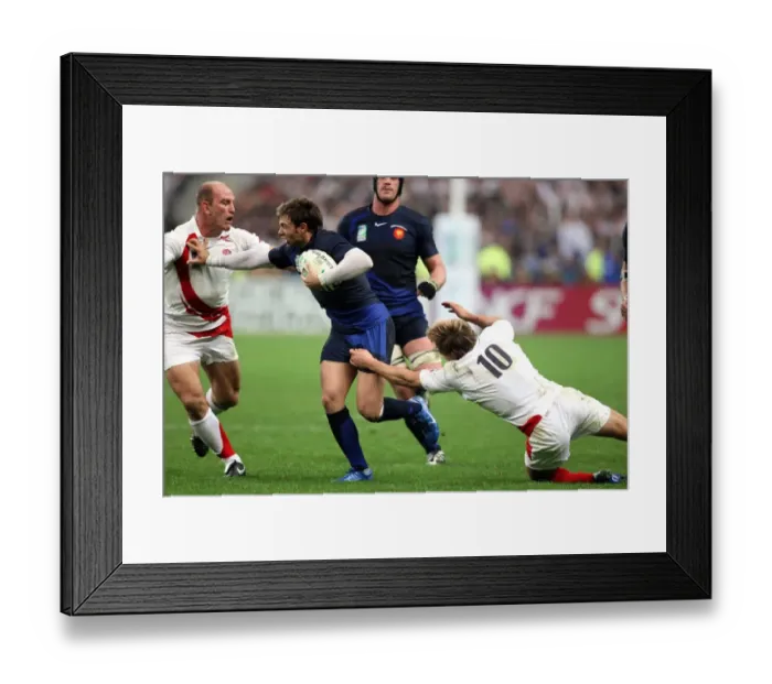 Framed Print : Vincent Clerc, Lawrence Dallaglio & Jonny Wilkinson Framed Print : Vincent Clerc, Lawrence Dallaglio & Jonny Wilkinson