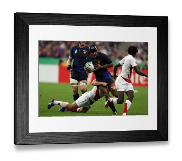 Framed Print : Thierry Dusautoir & Jonny Wilkinson Framed Print : Thierry Dusautoir & Jonny Wilkinson