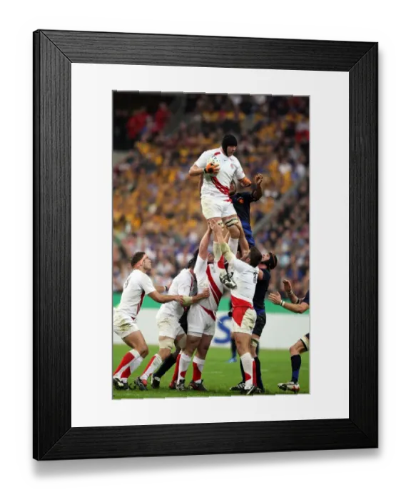 Framed Print : Ben Kay Wins Line-Out