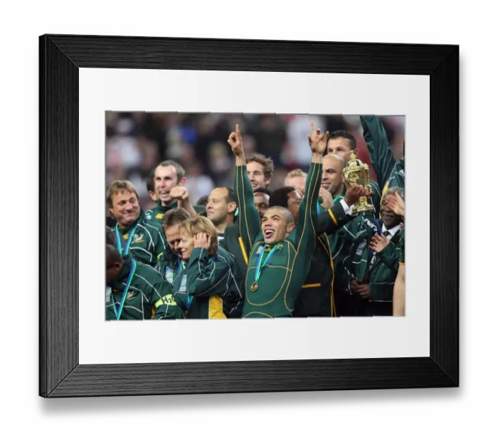Framed Print : Bryan Habana Celebrates Framed Print : Bryan Habana Celebrates