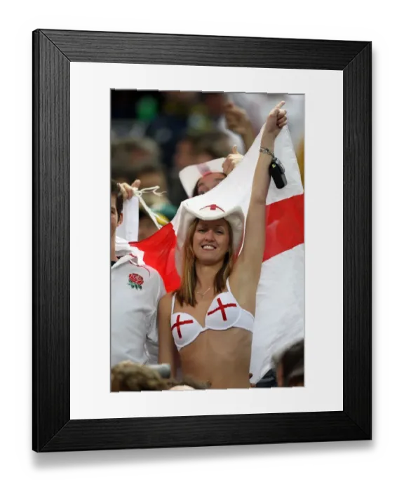 Framed Print : England Fan Framed Print : England Fan