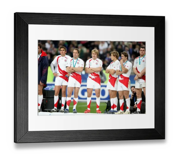 Framed Print : Dispondent England Players Framed Print : Dispondent England Players