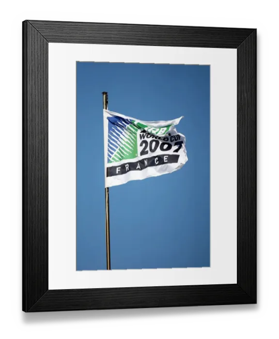 Framed Print : Rugby World Cup 2007 Flag Framed Print : Rugby World Cup 2007 Flag
