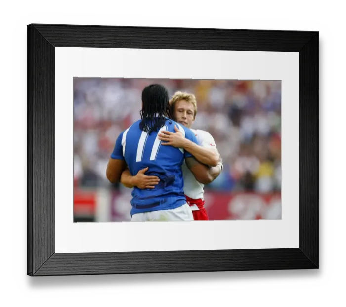 Framed Print : Jonny Wilkinson & Tuilagi Framed Print : Jonny Wilkinson & Tuilagi