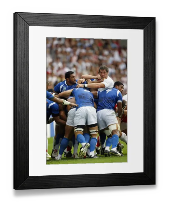 Framed Print : Simon Shaw In The Scrum Framed Print : Simon Shaw In The Scrum