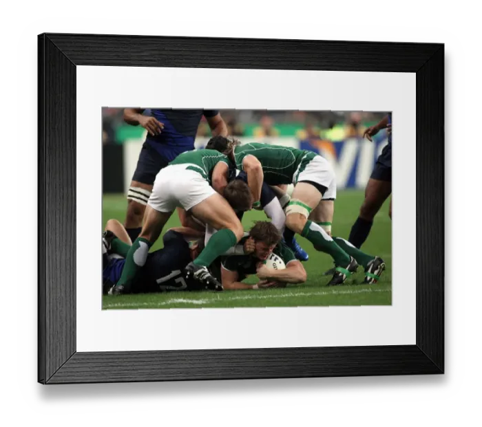 Framed Print : Brian O Driscoll, Damien Traille & Vincent Clerc Framed Print : Brian O Driscoll, Damien Traille & Vincent Clerc