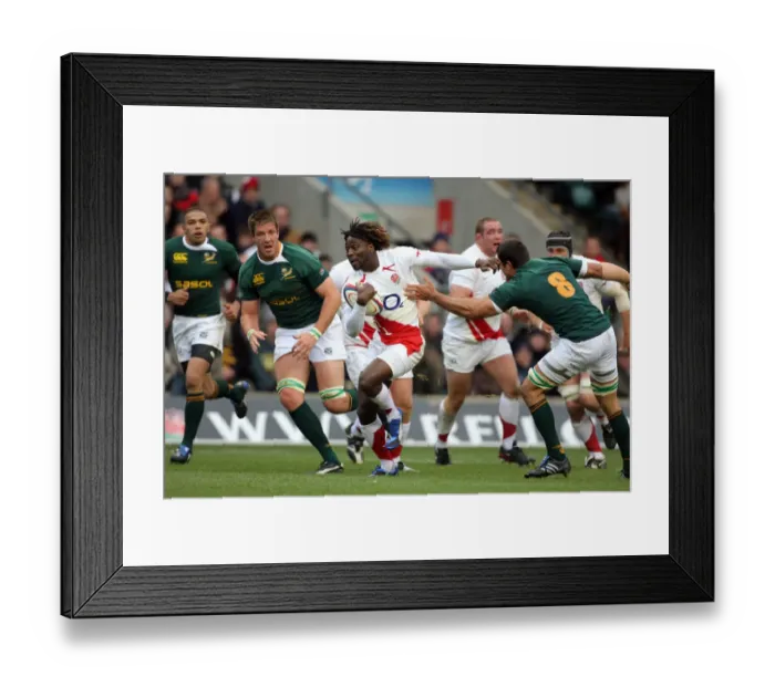 Framed Print : Paul Sackey Makes A Break Framed Print : Paul Sackey Makes A Break