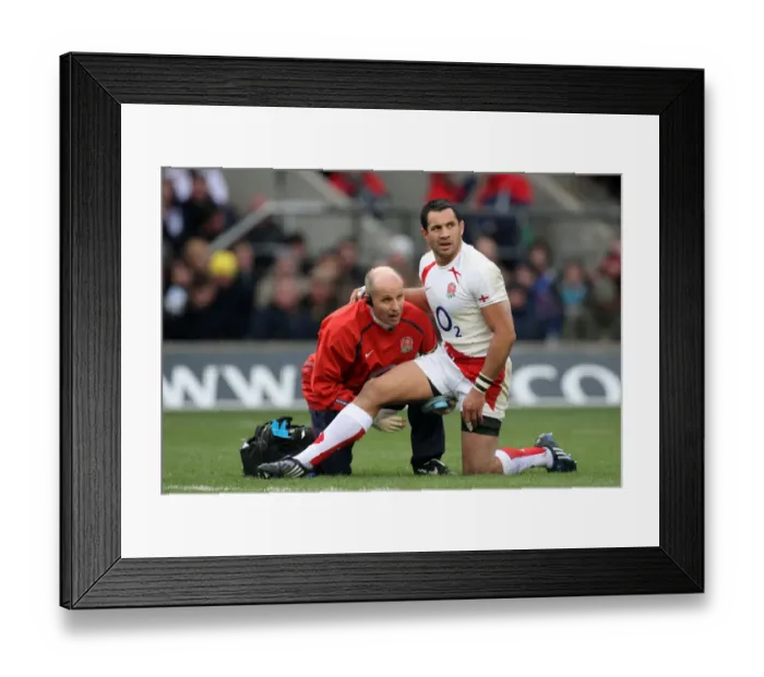 Framed Print : Riki Flutey Injury