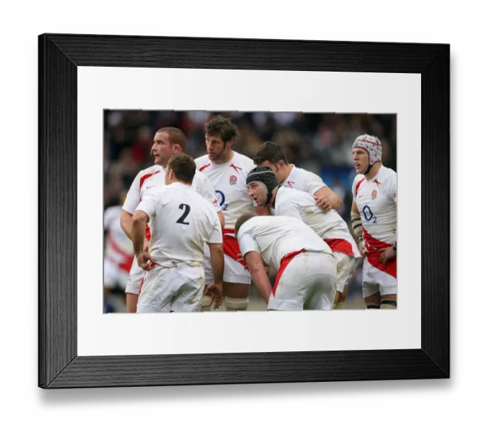 Framed Print : Steve Borthwick In Team Talk Framed Print : Steve Borthwick In Team Talk
