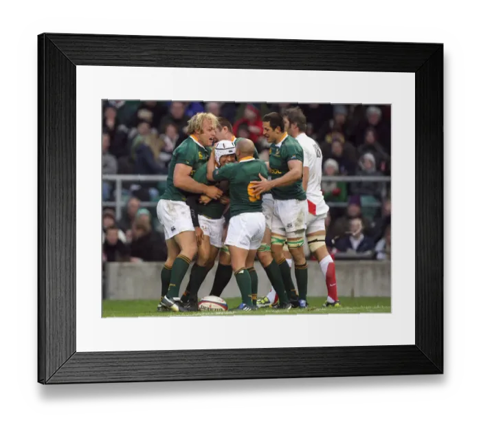 Framed Print : Adrian Jacobs Celebrates Try Framed Print : Adrian Jacobs Celebrates Try
