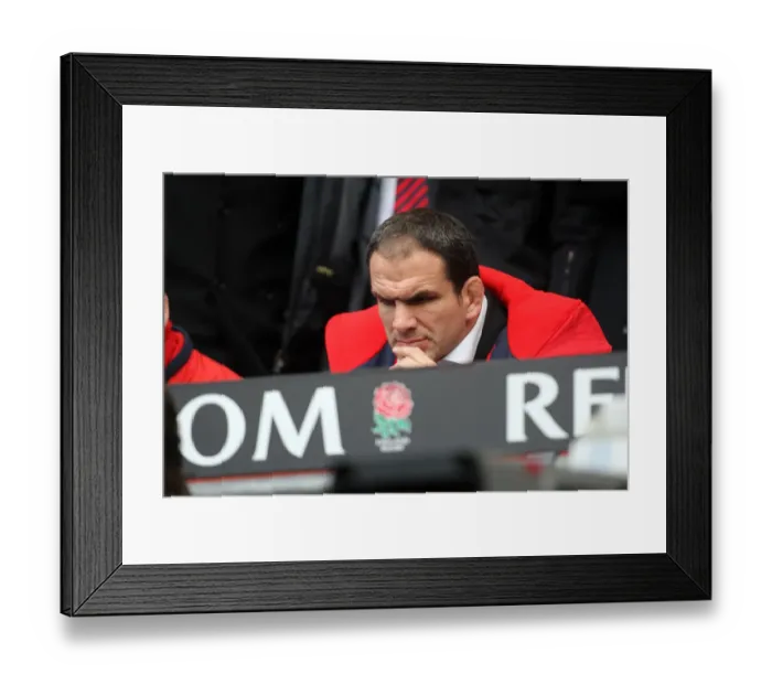 Framed Print : A Dejected Martin Johnson Framed Print : A Dejected Martin Johnson