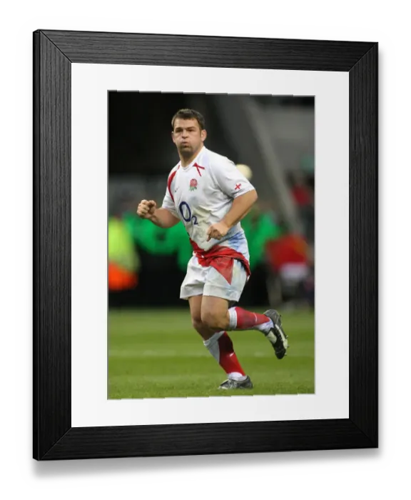 Framed Print : Lee Mears England and Bath Rugby England V Australia