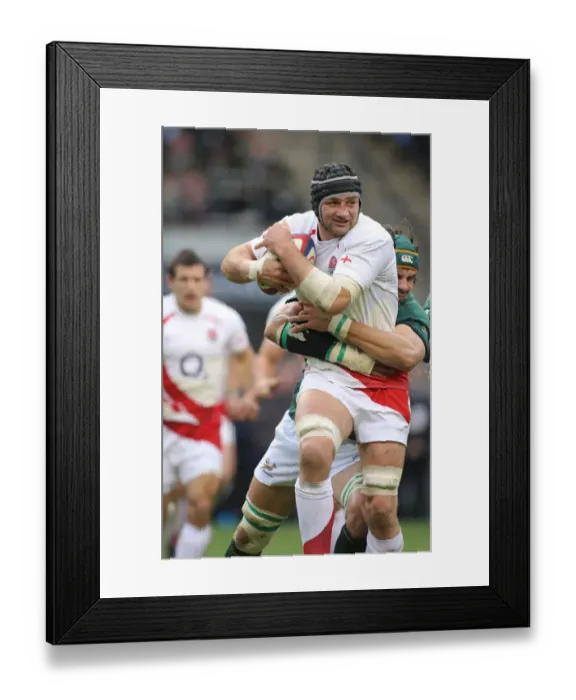 Framed Print : Steve Borthwick & Victor Matfield