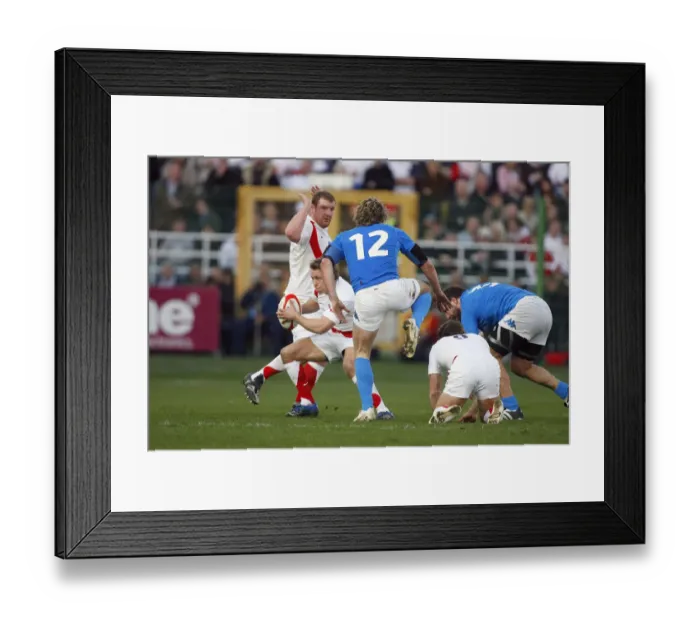 Framed Print : Jonny Wilkinson & Mirco Bergamasco Framed Print : Jonny Wilkinson & Mirco Bergamasco