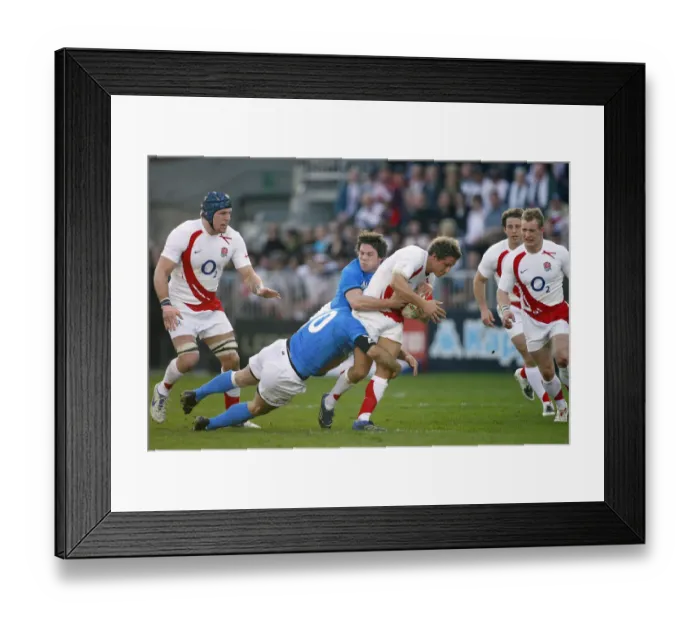 Framed Print : Jonny Wilkinson & Pietro Travagli Framed Print : Jonny Wilkinson & Pietro Travagli