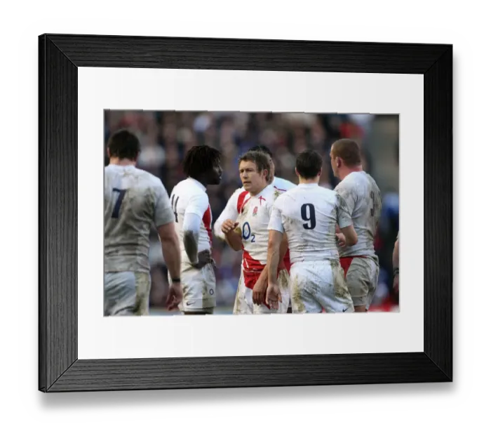 Framed Print : Jonny Wilkinson & Team Framed Print : Jonny Wilkinson & Team