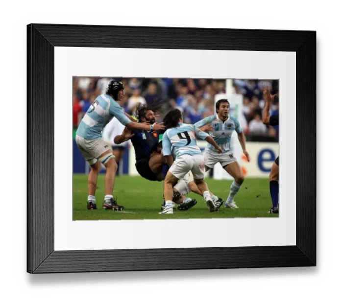 Framed Print : Sebastien Chabal & Rodrigo Roncero Framed Print : Sebastien Chabal & Rodrigo Roncero