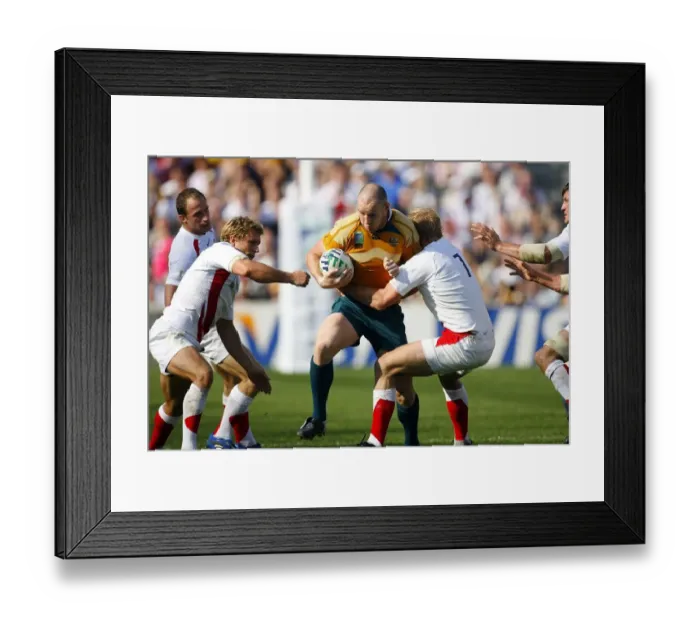 Framed Print : Stirling Mortlock & Josh Lewsey Framed Print : Stirling Mortlock & Josh Lewsey