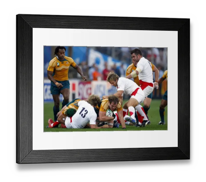 Framed Print : Rocky Elsom, Matthew Tait & Jonny Wilkinson Framed Print : Rocky Elsom, Matthew Tait & Jonny Wilkinson