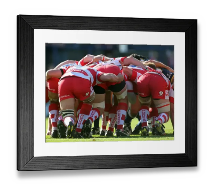 Framed Print : Gloucester Scrum Framed Print : Gloucester Scrum