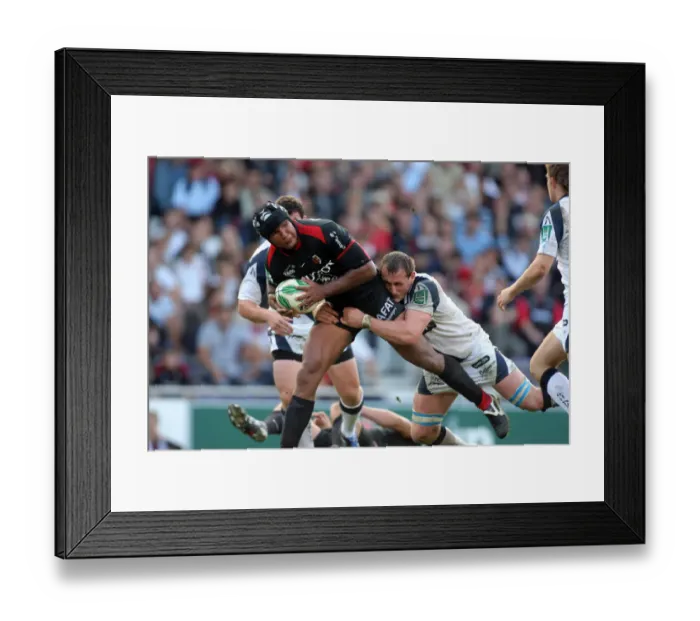 Framed Print : Thierry Dusautoir & Carl Fearns Framed Print : Thierry Dusautoir & Carl Fearns