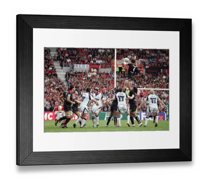 Framed Print : Jean Bouilhou Collects Line Out Framed Print : Jean Bouilhou Collects Line Out