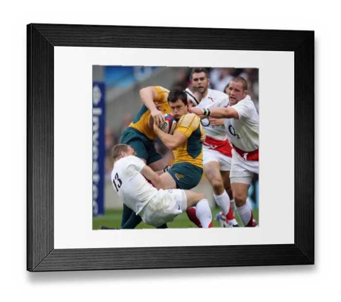 Framed Print : Adam Ashley-Cooper, Jamie Noon & Phil Vickery Framed Print : Adam Ashley-Cooper, Jamie Noon & Phil Vickery